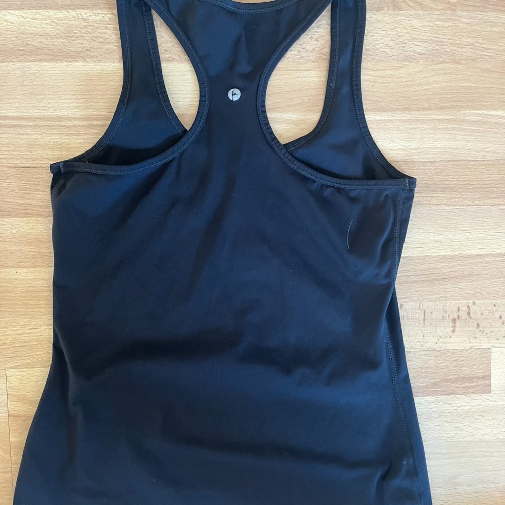 90 Degree by Reflex Top Womens Small Black Tank Athletic Racerback Activewear